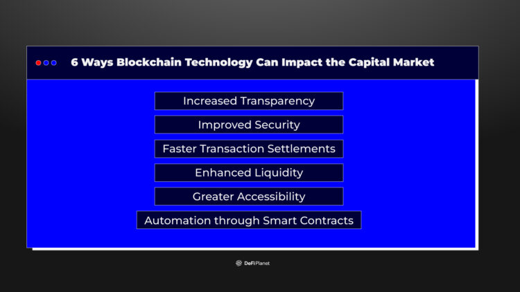 6 Ways Blockchain Technology Can Impact the Capital Market