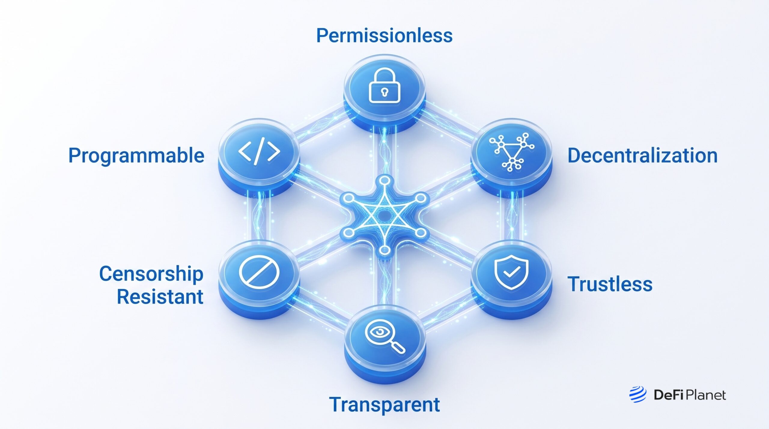 Infographic explaining What DeFi is - on DeFi Planet