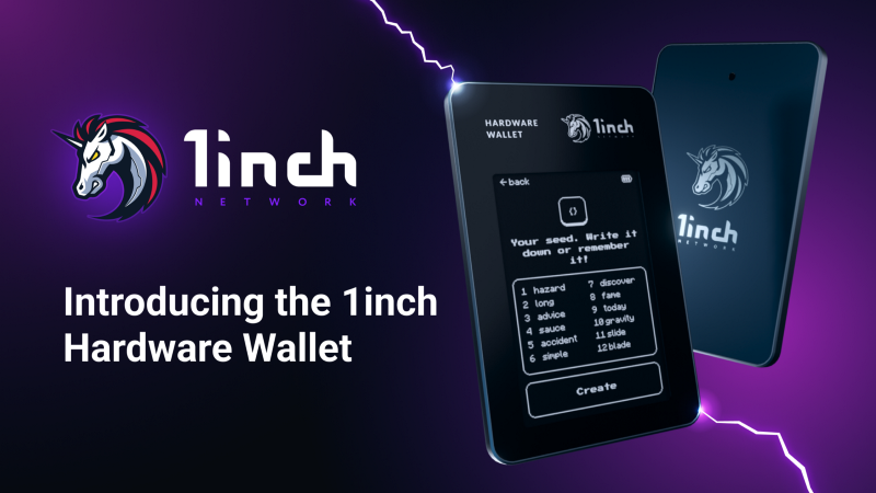 1inch introduces hardware wallet.