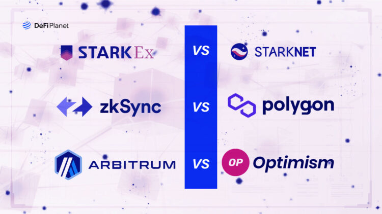 Comparing Layer 2 Solutions: StarkEx vs Starknet vs Arbitrum vs Optimism vs zkSync vs Polygon