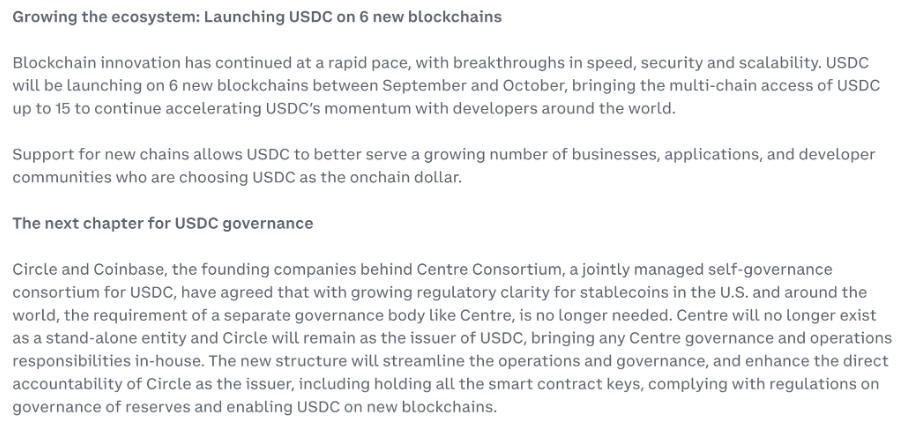 Coinbase Takes Equity Stake in Circle To Deepen USDC Relationship, As Centre Consortium Is Shut Down