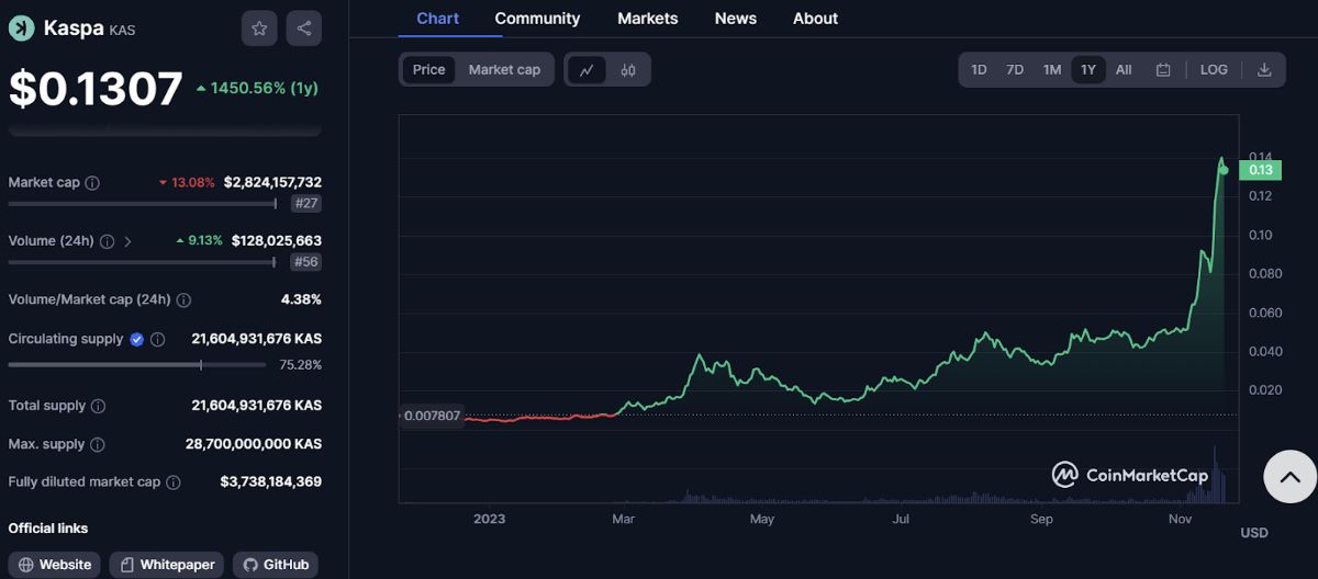Can Kaspa's KAS Token Sustain its Remarkable Surge Amidst the Market Downturn?
