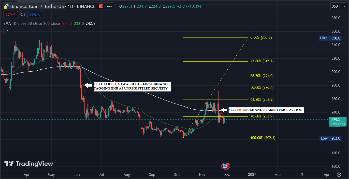 Analysis of BNB's Current Market Action