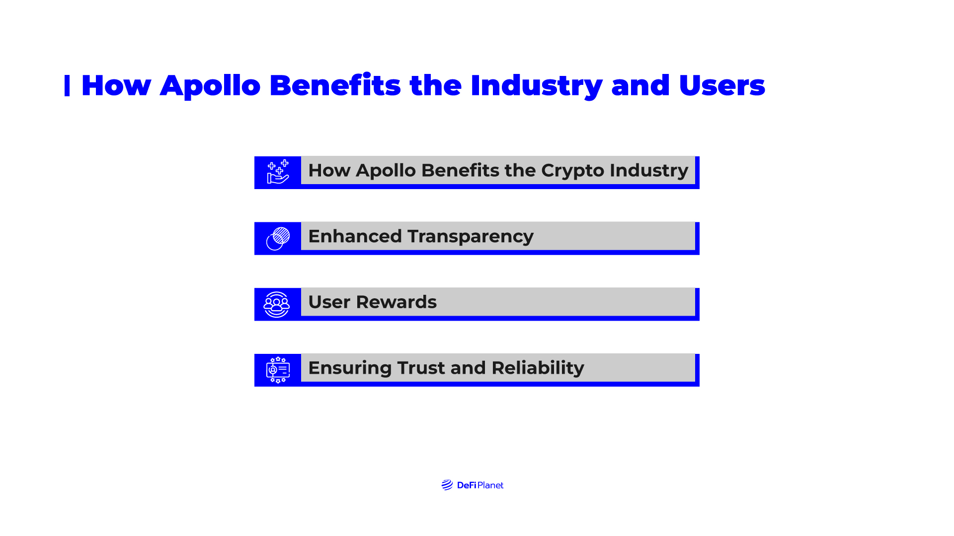 Image showing How Apollo Benefits the Industry and Users on DeFi Planet