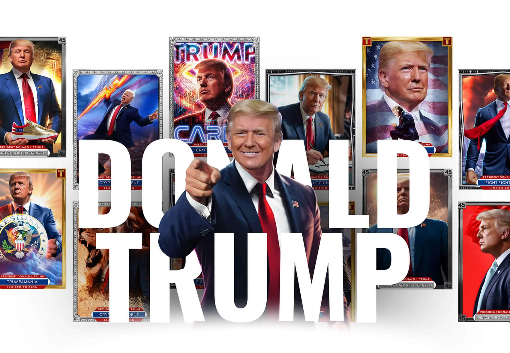 Mugshots editions of Trump trading Cards