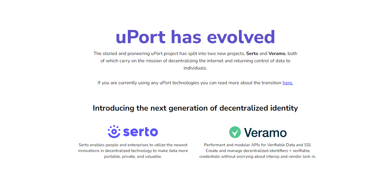 uPort Interface on DeFi Planet