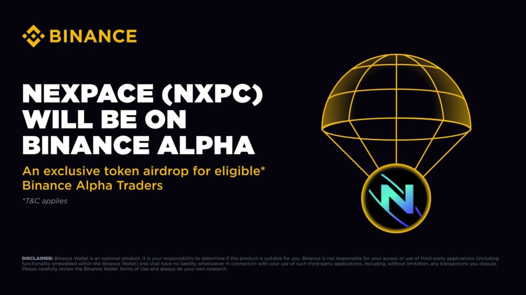 Binance to Launch NEXPACE (NXPC) Trading on Alpha and Futures