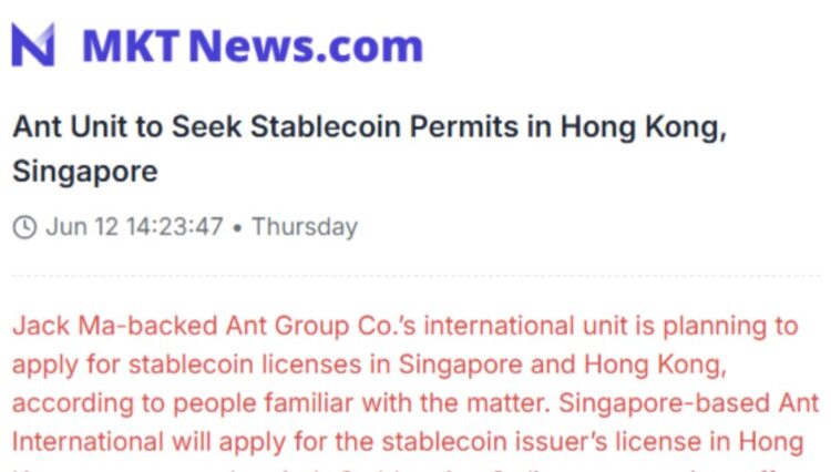 Ant International Eyes Stablecoin Launch in Asia as Part of Blockchain Expansion