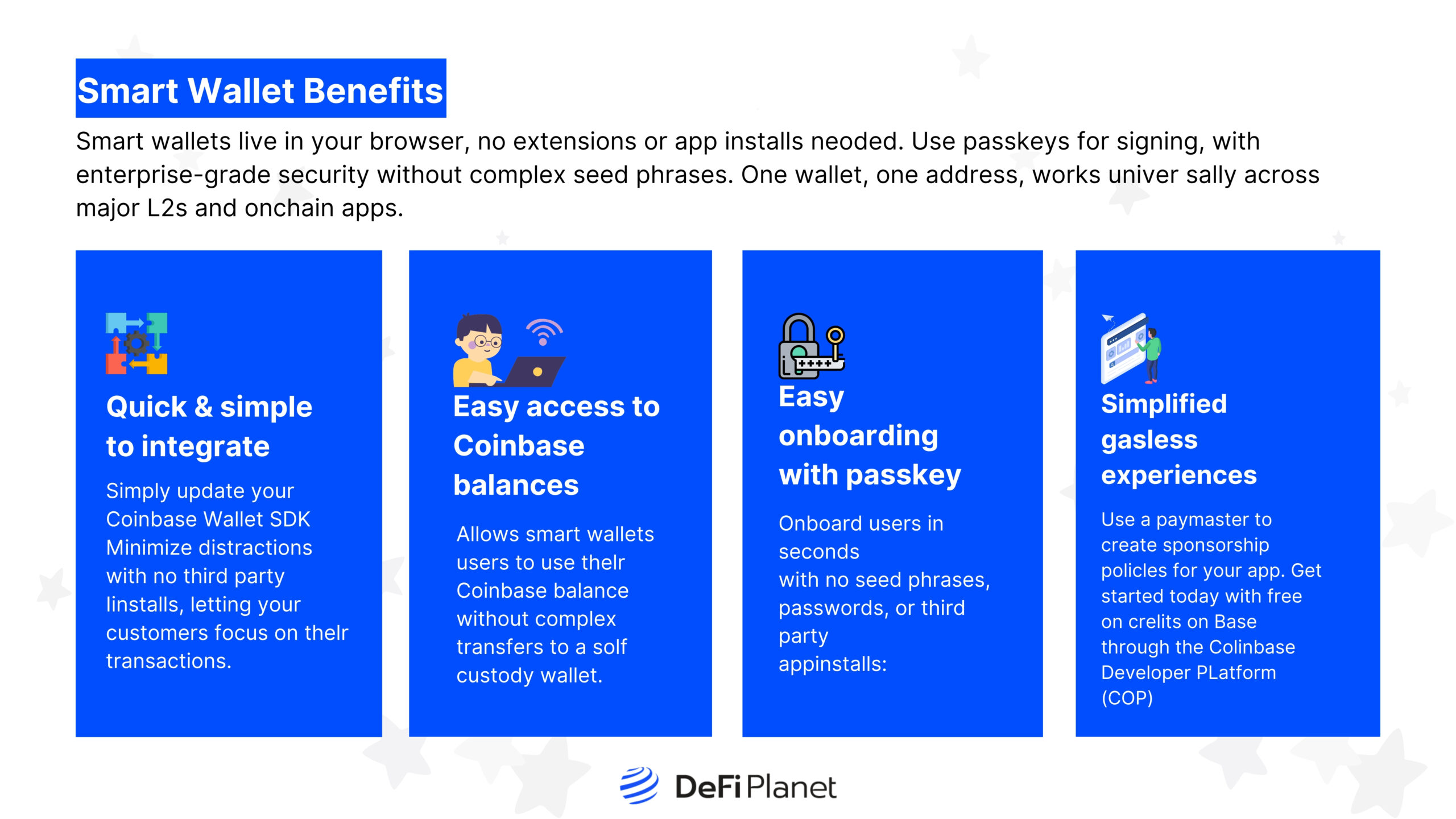 Image showing Smart wallet benefits on DeFi Planet