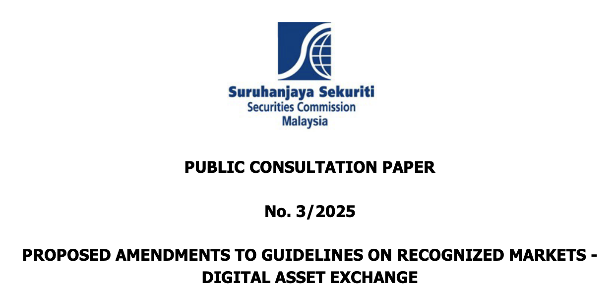 Malaysia’s Securities Commission’s consultation paper.