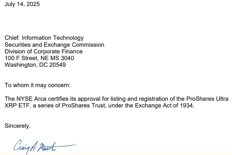 SEC filing for UXRP ETF.