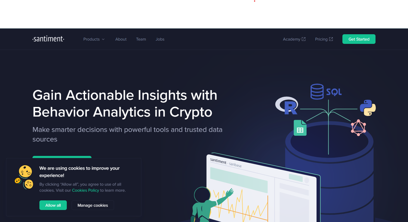 Sentiment’s website interface.