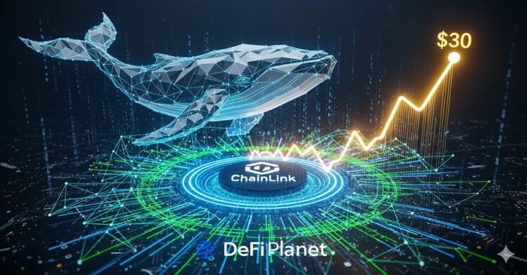 Chainlink Accelerates Whale Accumulation and Network Growth, Triggering Potential $30 Surge