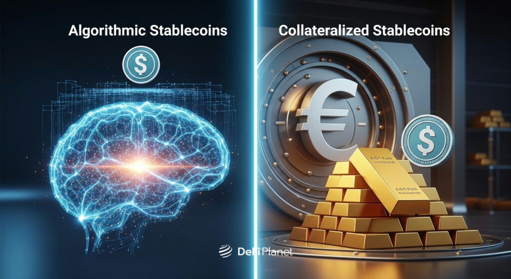 Algorithmic vs. Collateralized Stablecoins: Key Differences, Mechanisms, and Risks Explained