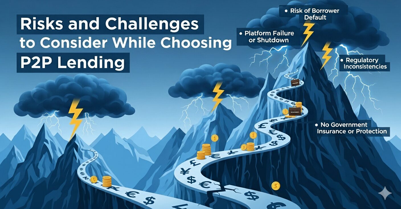 Image showing the Risks and Challenges to Consider While Choosing P2P Lending on DeFi Planet