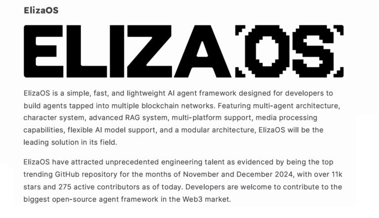Binance Backs AI16Z’s Rebrand to ELIZAOS, Ushering in Next-Gen AI Token Ecosystem