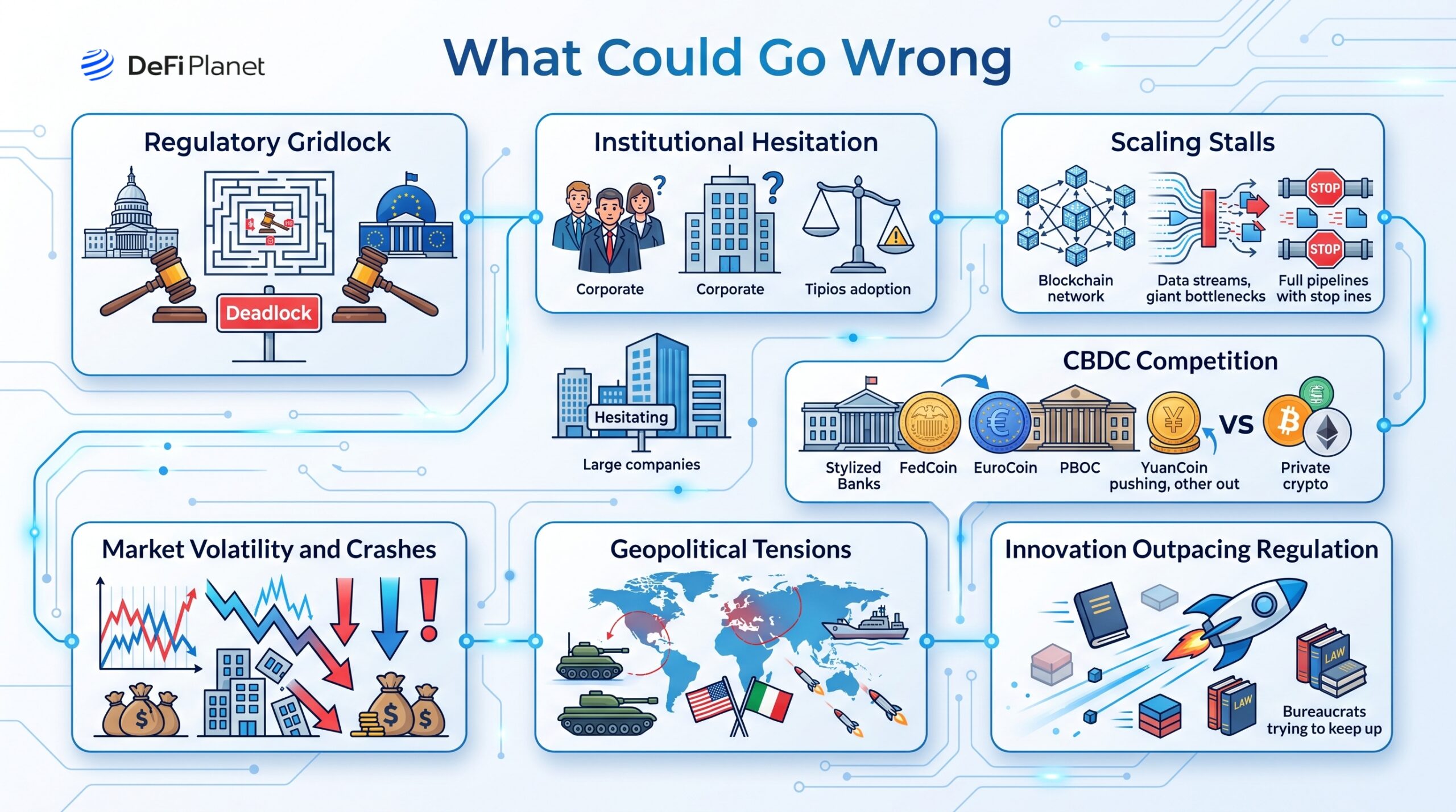 Why 2026 Could Become a Defining Year in Crypto History Image showing What Could Go Wrong in Crypto in 2026 - on DeFi Planet