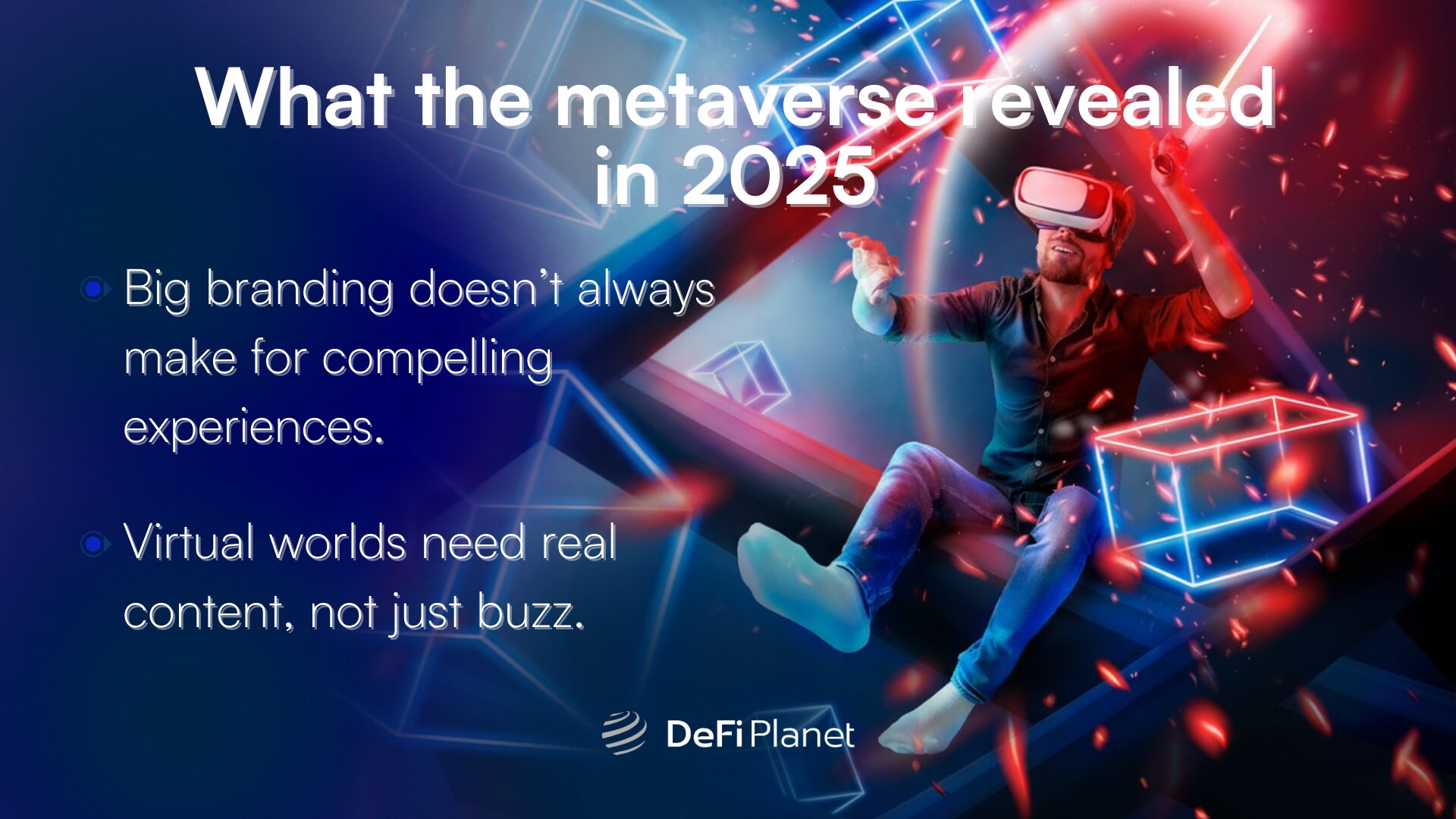 Image showing What the metaverse revealed in 2025 - on DeFi Planet