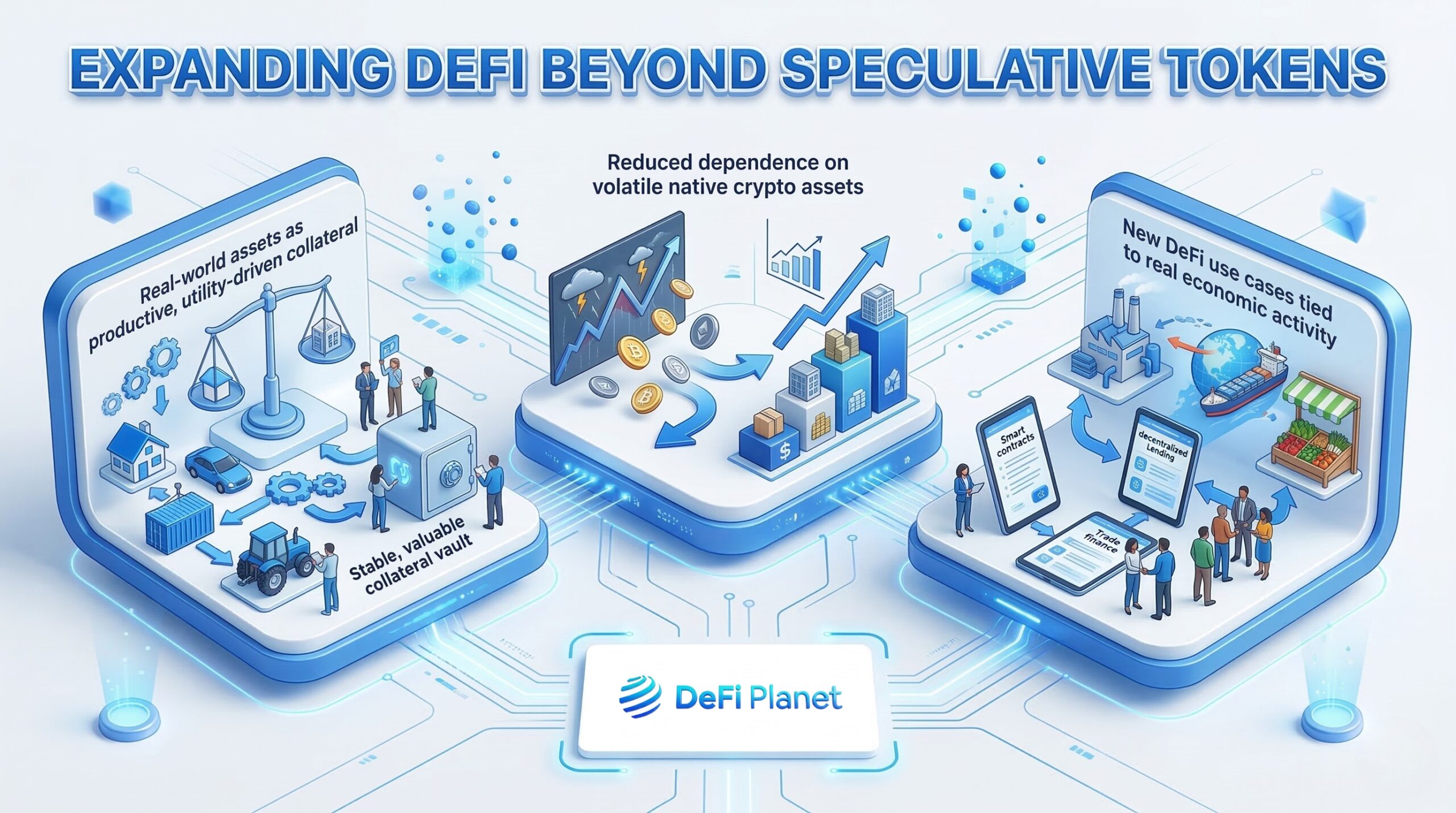 Image showing DeFi Expanding Beyond Speculative Tokens - on DeFi Planet 