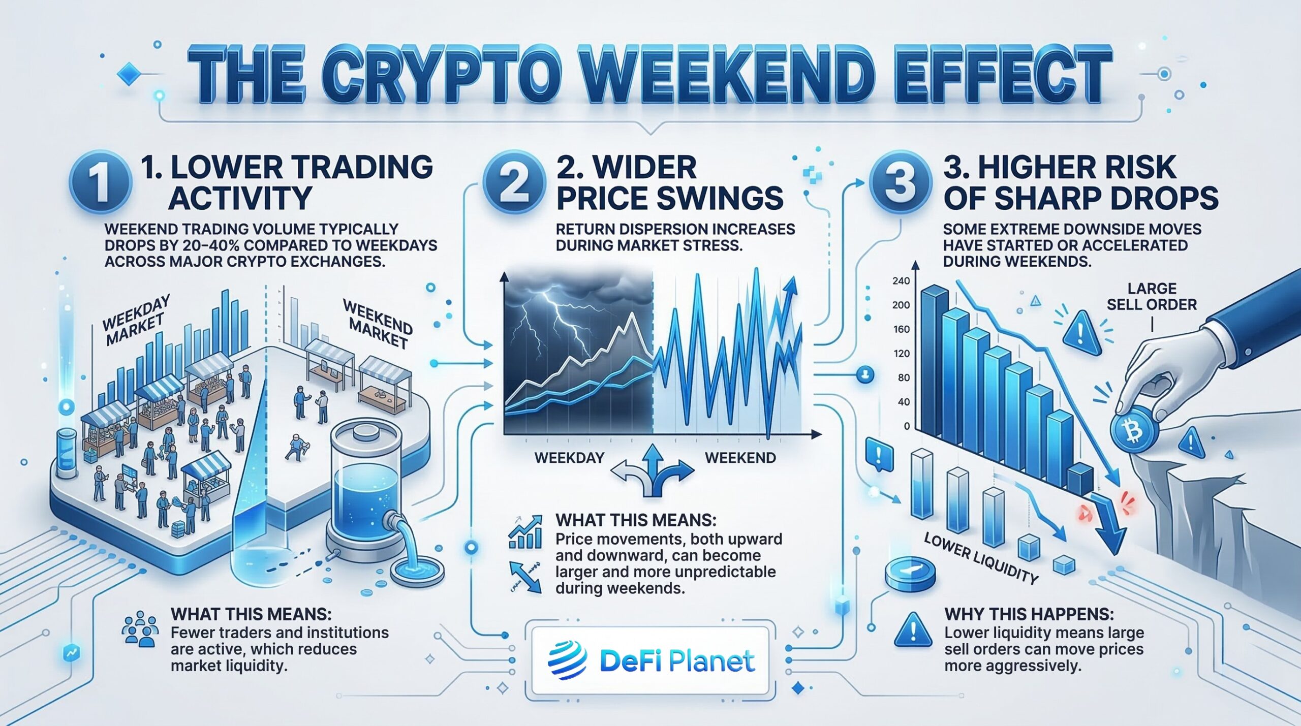 Image showing The Crypto Weekend Effect - o DeFi Planet