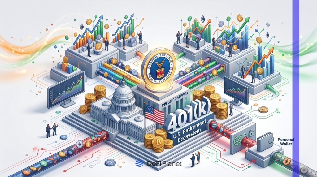DOL Opens U.S. 401(k)s to Crypto, But Leaves Personal Wallets at the Door