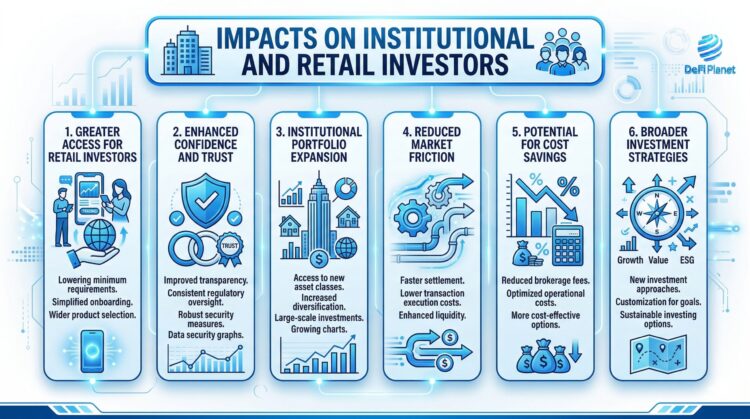 Image showing the Impacts on institutional and retail investors - on DeFi Planet