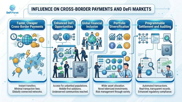 Image showing the Influence on Cross-Border Payments and DeFi Markets - DeFi Planet