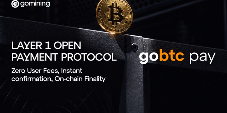 GoMining Launches GoBTC Pay to Bring Native Instant Payments to Bitcoin