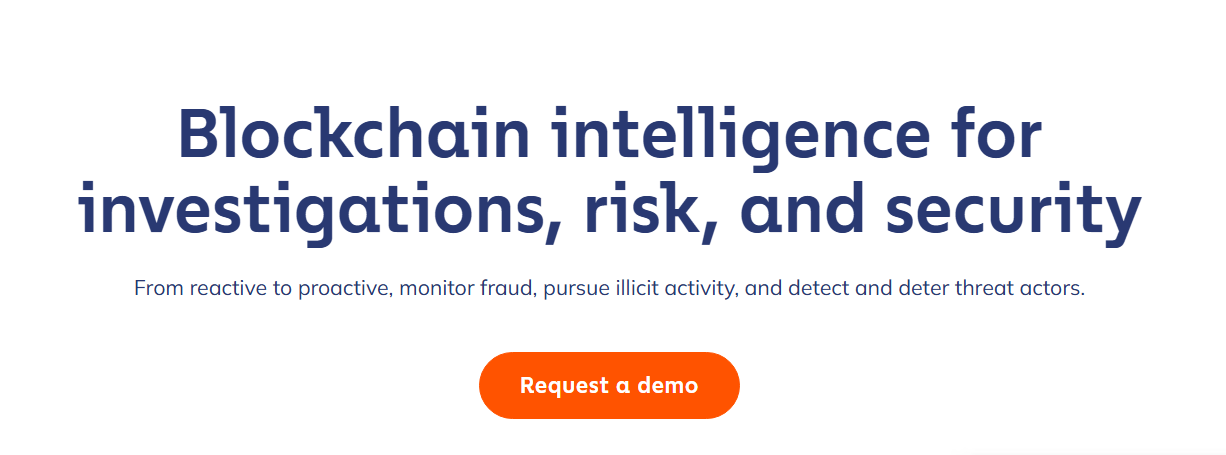 Chainalysis website interface