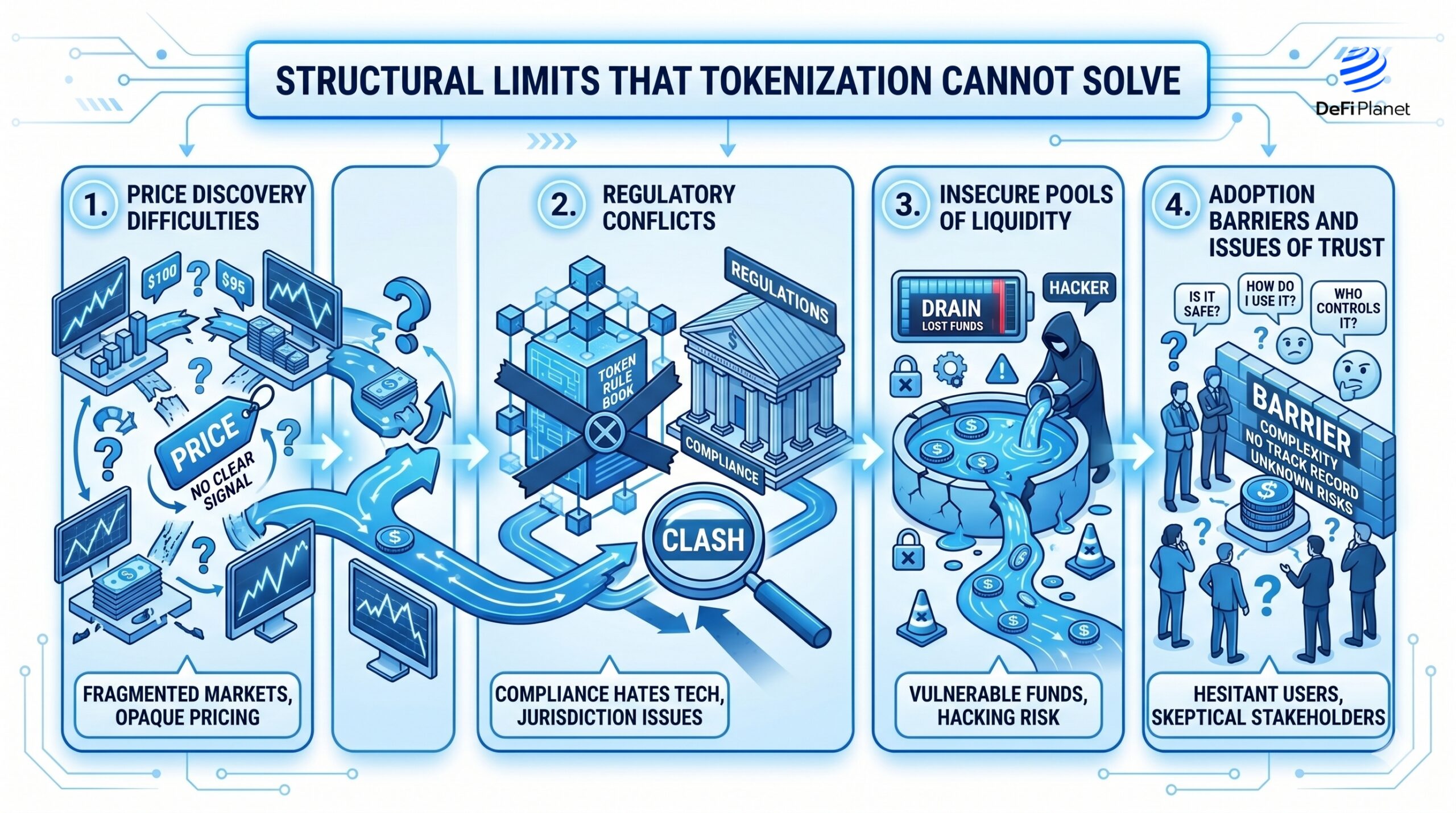 Image showing the Structural Limits That Tokenization Cannot Solve - DeFi Planet