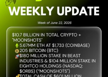 Bitmine Reports 5.67M ETH Holdings, Total Assets Reach $10.7B