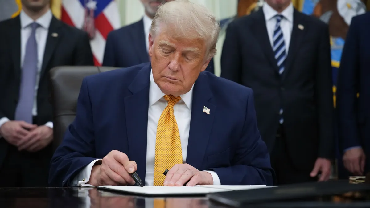 Donald Trump signing Executive Order to Advance Quantum Computing and Post-Quantum Cryptography