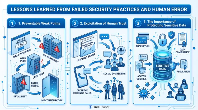 Image showing the Lessons Learned From Failed Security Practices and Human Error - DeFi Planet