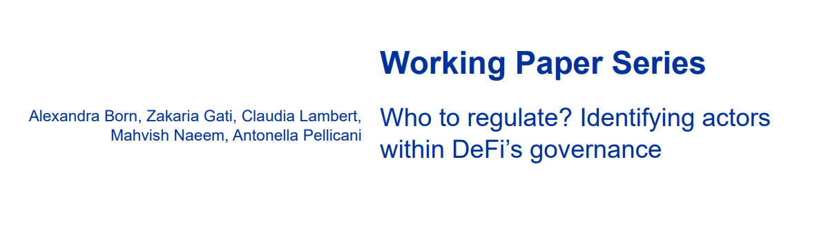 ECB working paper series