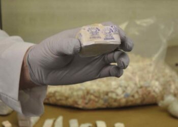 Fentanyl kept at a DEA laboratory in New York. U.S. authorities are working to stop the smuggling of the powerful narcotic.