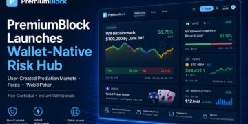 PremiumBlock Launches Non-Custodial Risk Hub for User-Created Prediction Markets, Perps and Web3 Poker