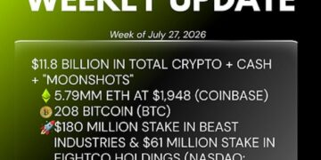 Bitmine Immersion Technologies (BMNR) Announces ETH Holdings Reach 5.79 Million Tokens, and Total Crypto and Total Cash Holdings of $11.8 Billion