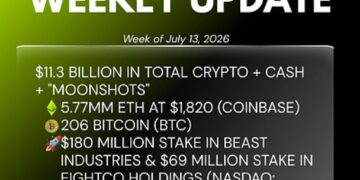 Bitmine Immersion Technologies (BMNR) Announces ETH Holdings Reach 5.77 Million Tokens, and Total Crypto and Total Cash Holdings of $11.3 Billion