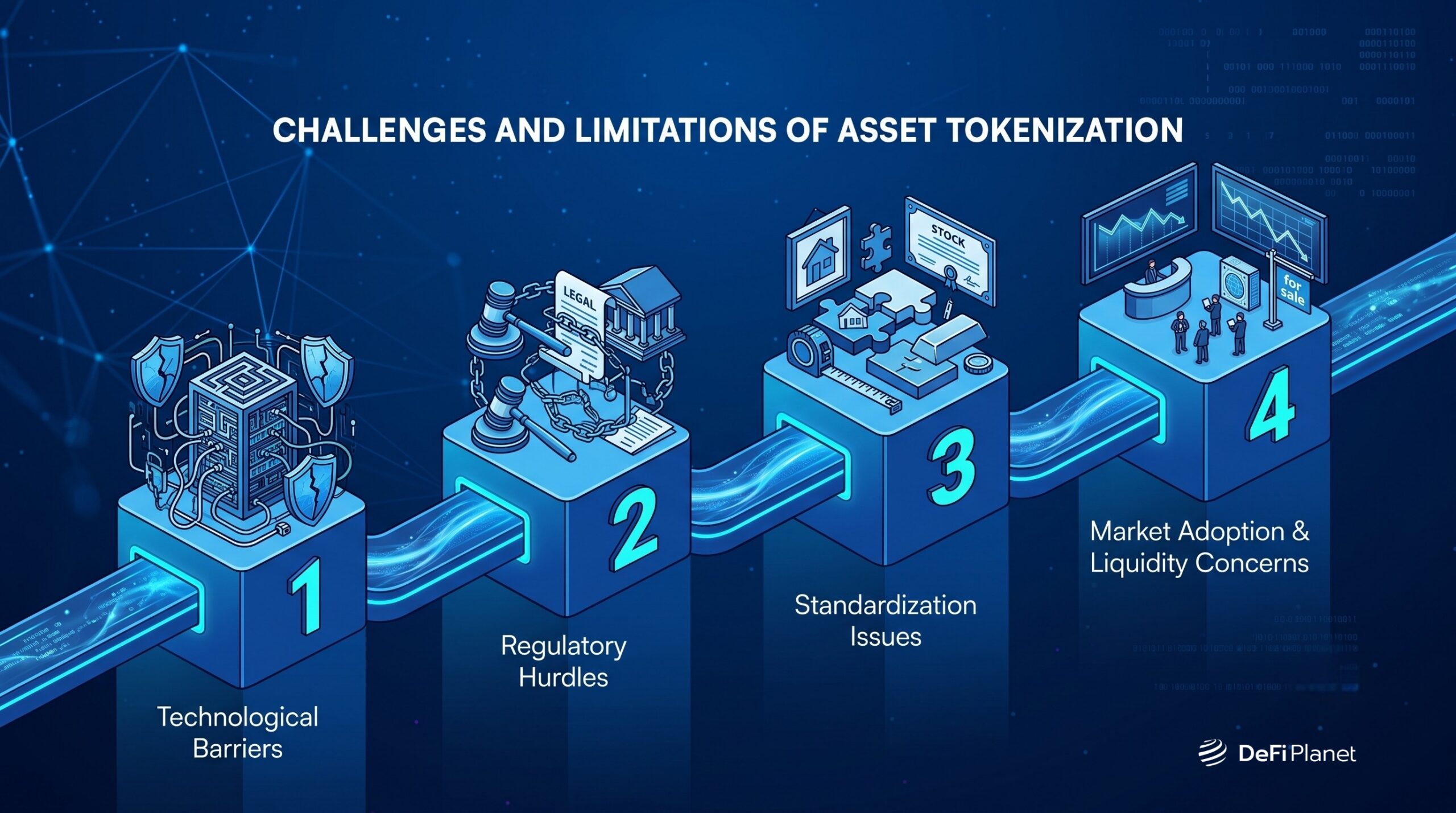 Image showing the Challenges and Limitations of Asset Tokenization - DeFi Planet