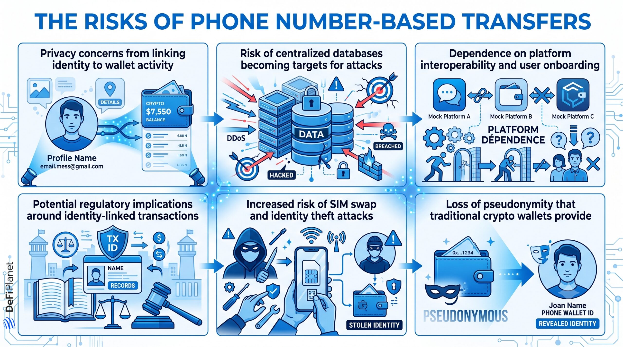 Image showing The Risks of Phone Number-Based Transfers - DeFi Planet