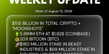 Bitmine Immersion Technologies (BMNR) Announces ETH Holdings Reach 5.81 Million Tokens, and Total Crypto and Total Cash Holdings of $11.6 Billion