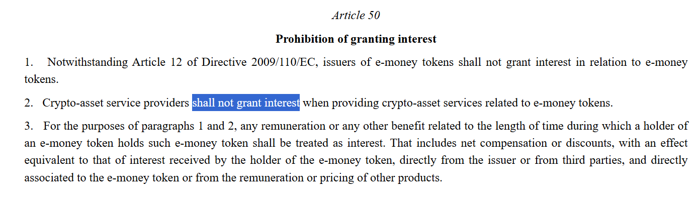 Article 50 of MiCA regulation. 