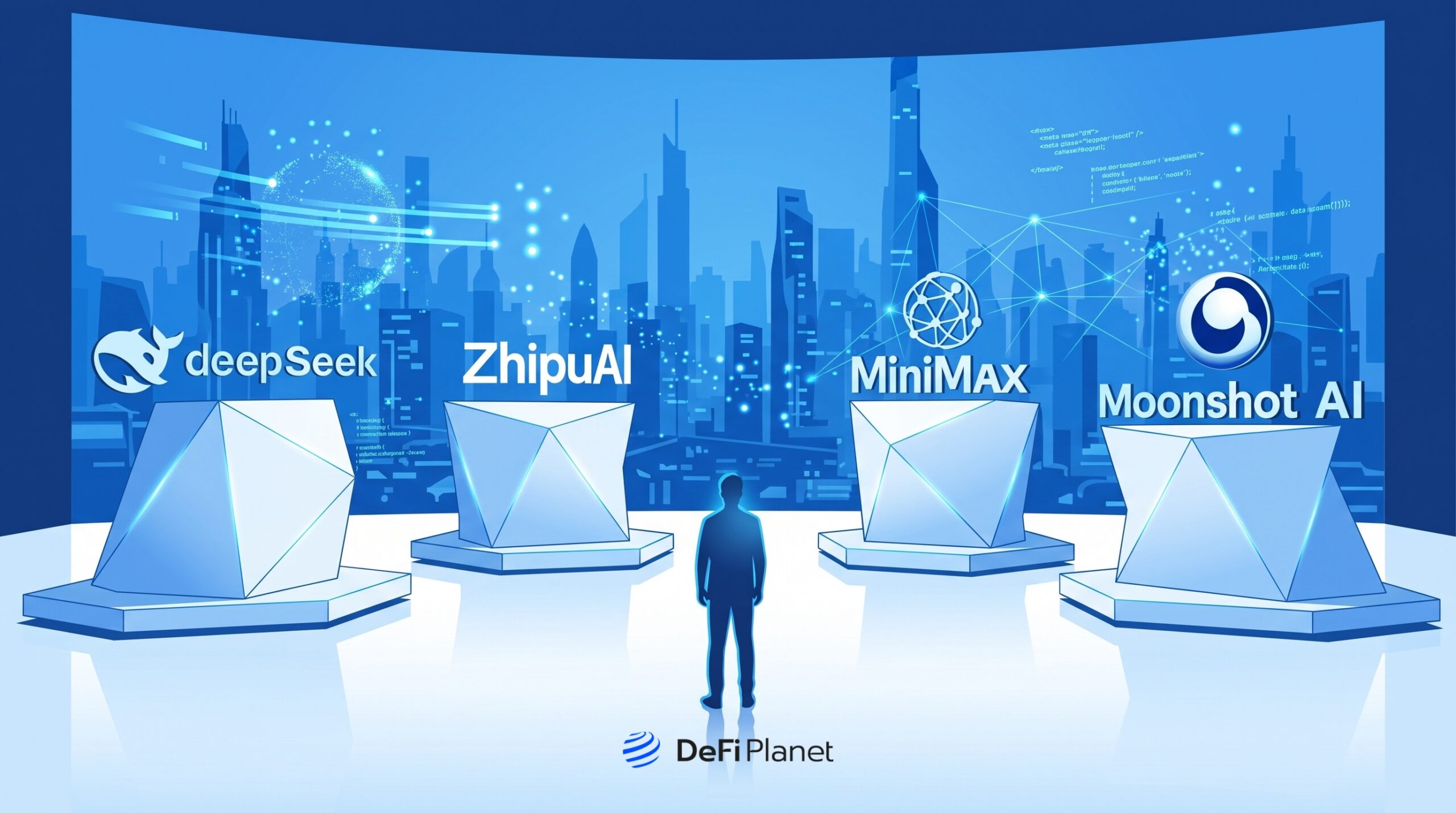 Image showing the various Chinese AI models - on DeFi Planet