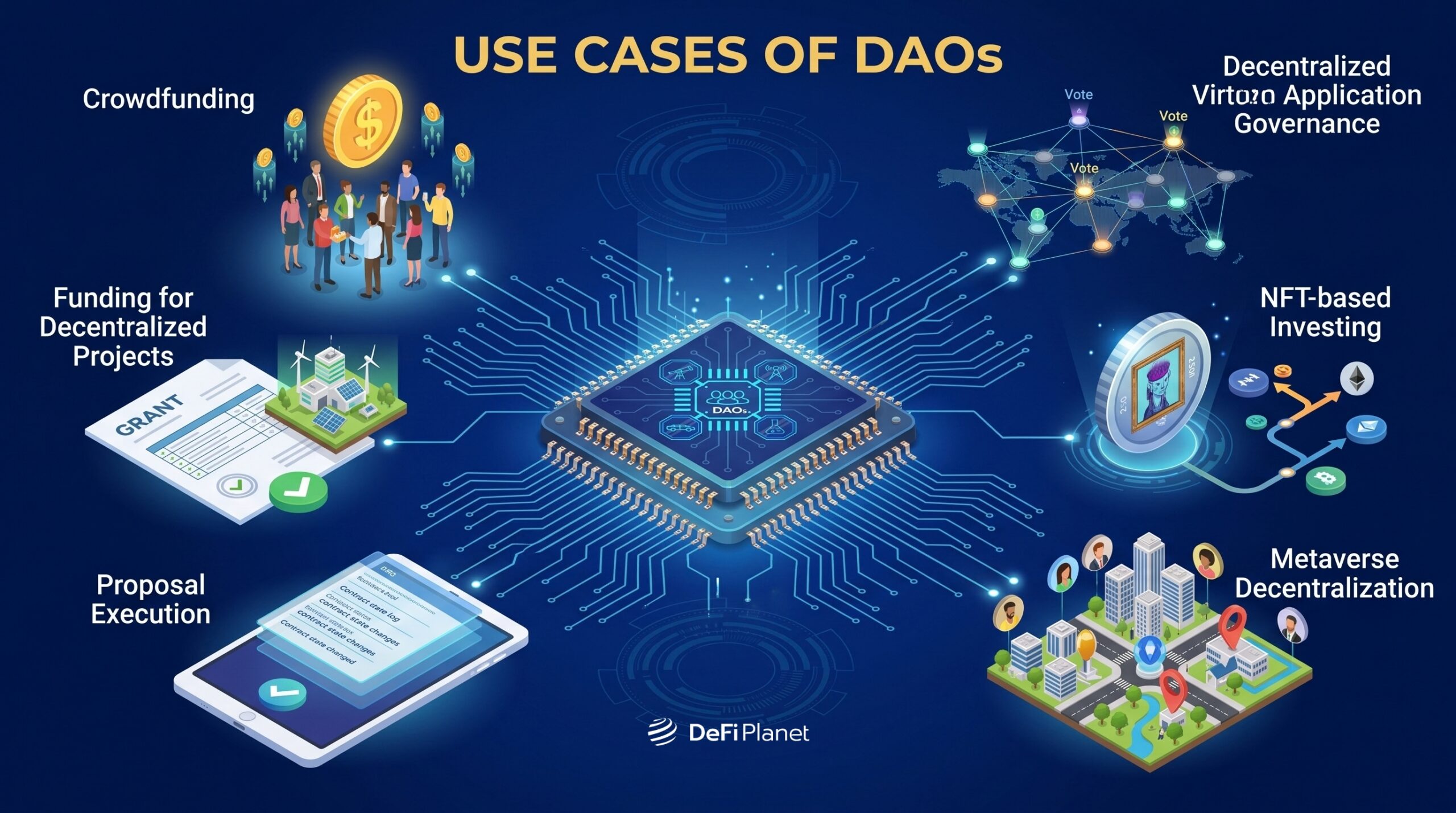 Image showing DAO Use Cases - on DeFi Planet