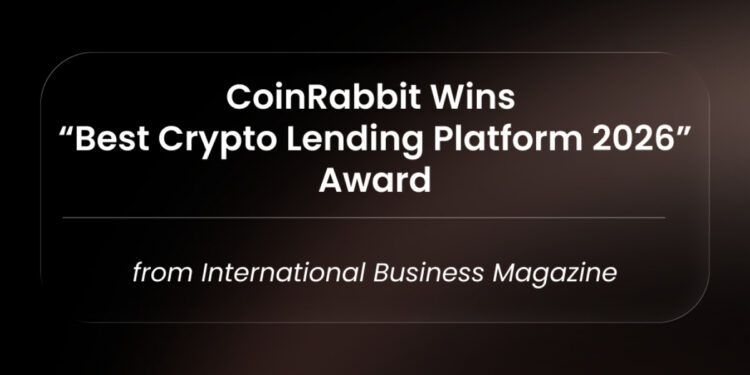 CoinRabbit Wins “Best Crypto Lending Platform 2026” Award from International Business Magazine