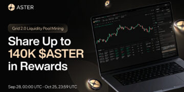 Aster Launches Perpetual Grid Trading 2.0 with Up to 140,000 $ASTER Liquidity Mining Campaign