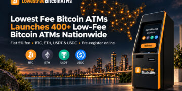 Lowest Fee Bitcoin ATMs Announces Launch of More Than 400 ATMs Nationwide